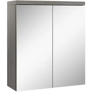 Badezimmer Spiegelschrank Toledo 60cm Grau Eiche – Stauraum Unterschrank Möbel z