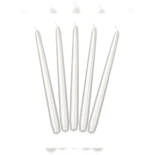 Partydeco Spitzkerze 24 cm 10 St. weiß