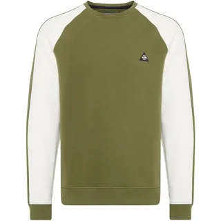 Rundhalspullover BLEND "Rundhalspullover BHNeville", Herren, Gr. XL, grün (winter moss), Obermaterial: 80% Baumwolle CO. 20% Polyester PES., Sweatshirts Rundhalspullover
