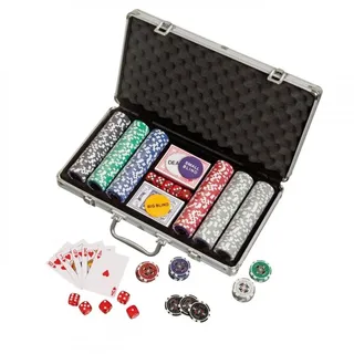 Philos Pokerchips, Aluminiumkoffer - 300 Casino-Pokerchips