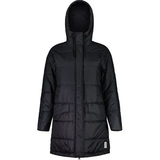 maloja Wintermantel FossanM Urban Puffer Coat (PrimaLoft® BIO133, winddicht) schwarz Damen