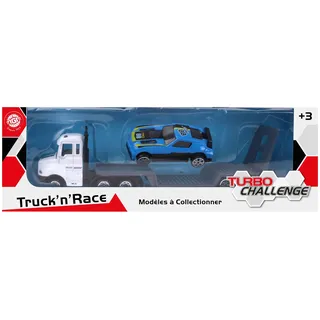 TURBO CHALLENGE - Abschleppwagen - Einsatzfahrzeuge - 028803-1/38 - Freilauf-Fahrzeug - Zufälliges Modell - Metall - Ab 3 Jahren