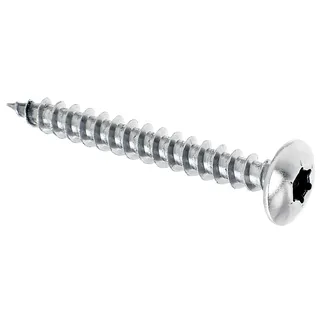 GAH Alberts Holzschraube Flachrundkopf Ø 6 mm x 50 mm Edelstahl A2 4 Stück