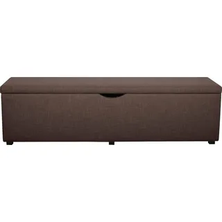 Hockerbank HOME AFFAIRE "Standard", braun, B:120cm H:42cm T:40cm, Struktur fein (100% Polyester) für Bett »Classico«, »Piazza«, »Premium« und »Vega«;Struktur (100% Polyester) für Bett »Crato« und »Lucina«;Struktur (60% Baumwolle, 40% Leinen) für Bett »Kiss«;Kunstleder für Bett »Natura«;Struktur (100% Polyester) für Bett »Nordica«, Hocker, Hockerbank, Breite 120cm oder 160cm, auch als Garderobenbank oder Bettbank