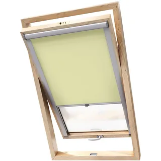 Stylo Verdunkelungsrollo für Dachfenster – für FAKRO-Fenster - 100% Verdunkelung - Aluminium für FAKRO-Fenster – Thermoisolierung – Mechanismus – Sonnenschutz FAKRO 78/140 Creme