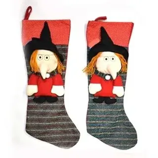 Nataluna Weihnachtsstrumpf, Stoff, 57 x 24 cm, 6145143, Siehe Foto, Einheitsgröße