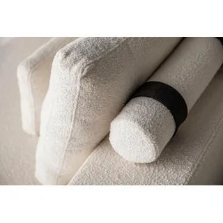 Moderne Weiße Sofagarnitur Ecksofa Wohnlandschaft Sessel 4tlg Stoff Sofa - Weiß