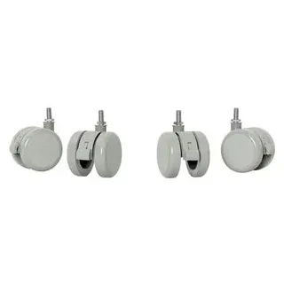 Leitz Rollen für Ergo Kleiner Elektrischer Sitz-/Steh-Schreibtisch 4 St.  Weiß