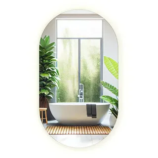 Tulup 46 x 80 cm Neutralweiß