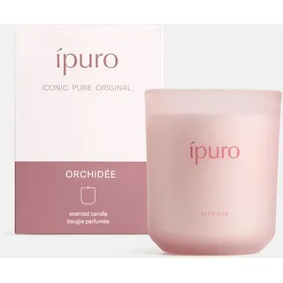 ipuro Classic Duftkerze im Glas ORCHIDEE 270g - dekorative Duftkerze mit Limone & Pfirsich, Veilchen & Maiglöckchen - Kerzen mit langanhaltendem Duft - Raumduftkerze rosa