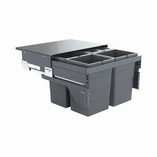 HAILO Einbaumülleimer 13 l Grau