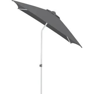 KETTLER  Easy Push Schirm 200x200 cm, UPF 50+, silber/ anthrazit, Aluminium/Polyester mit PolyurethanBeschichtung - Silber, Dunkelgrau