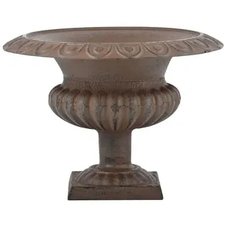 Esschert Design Gusseisen Urnentopf Französisch braun, 27,8 x 26,7 x 25,3 cm