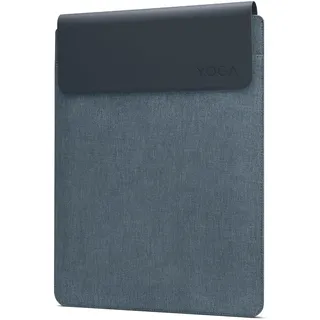 Lenovo Yoga Laptophülle|14,5 Zoll|Magnetverschluss|schlank & leicht, aus recycelten Materialien|Separates Zubehörfach|Tidal Teal