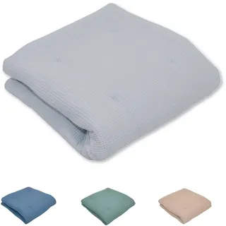 ULLENBOOM Krabbeldecke für Baby 100x100 cm - Dick und weich gepolstert | Außenmaterial: 100% Baumwolle, Alle Materialien OEKO-TEX zertifiziert, Made in EU, Schadstoffgeprüft und waschbar