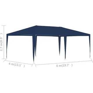 vidaXL Faltpavillon 4 x 6 m Blau