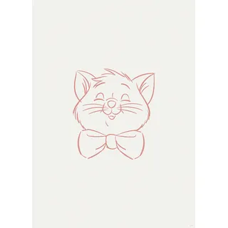 Komar Bild »Tough Toulouse« Natur 1 Stk. tlg. Wandbild zur Dekoration im Kinderzimmer - ohne Rahmen, rosa