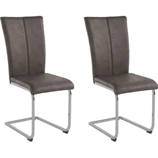 Home Affaire Freischwinger »Nils« (Set) 2 Stk.Stuhl belastbar bis 120 Kg, Gestell Metall im Chrom-Look oder Schwarz Home affaire