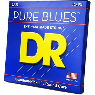 DR Strings Pure Blues PBVW-40 – E-Bass Extra Light 40-95 | Reiner Nickel, Warmer Vintage Sound, Dynamisch, Natuerliches Spielgefuehl, Made in USA