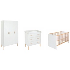 Bild von Kinderzimmer Melody White 3-türig, 70x140 cm