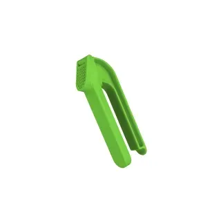 Metaltex Knoblauchpresse Aioli, Praktischer Knoblauchschneider aus Kunststoff, Maße: 2 x 6 x 15,7 cm, grün