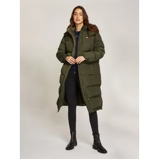 Tommy Jeans Curve Steppmantel »TJW ALASKA LONG PUFFER EXT«, in Großen Größen, grün