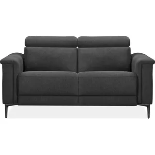 OTTO home Home »Lund, mit Relaxfunktion und Kopfteilverstellung« manuell od. elektrisch (m.USB-C), Echtleder, Kunstleder, Webstoff, grau