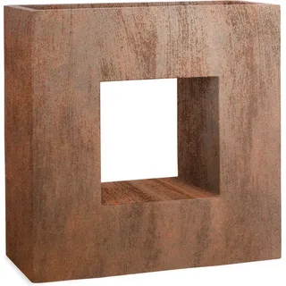 Pflanzwerk Hochbeet Pflanzkübel Vista Premium Frostbeständig 66 cm Rost