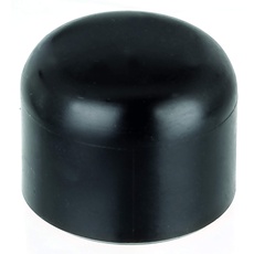 Alberts 831967 Pfostenkappe für runde Metallpfosten | Kunststoff, schwarz | für Pfosten-Ø 34 mm | 20er Set