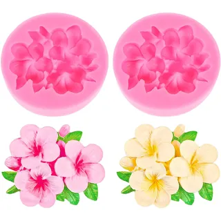 2 Stück Silikonform Blumen,3D Blume Silikon Formen,Blumen Kerzen Form,Blume Kerzen Silikonformen,Kerzenformen zum Gießen Blumes,für Fondant Schokolade Süßigkeiten Kuchendeko DIY Kerzenherstellung