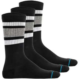 Kurzsocken STANCE "Socken Boyd ST 3er Pack", Damen, Gr. 38-42, schwarz, Obermaterial: 70% Baumwolle CO. 19% Polyester PES. 9% Nylon NY. 2% Elasthan EL., Socken Kurzsocken