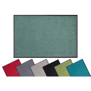 OTTO home Fußmatte »Clean & Walk« rechteckig 7 mm Höhe Schmutzfangmatte, Türmatte, In- und Outdoor, Teppich, Läufer, waschbar, grün