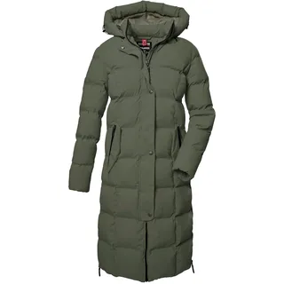 G.I.G.A. DX by killtec Damen Steppmantel/Funktionsmantel mit Kapuze GW 2 WMN QLTD oliv, 46,