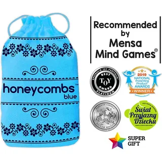 Honigwaben Blau - plastik miodu PIATNIK