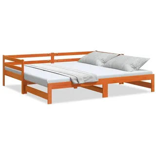 vidaXL Tagesbett Ausziehbar ohne Matratzen 90x190 cm Massivholz - Braun