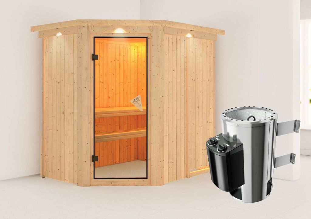 Bild von Sauna Saja mit Ofen 3,6 kW integr. Steuerung,