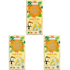 frankonia CHOCOLAT Limited Summer Edition Lemon  ́n ́Chill - Weiße Lemon & Cookies Schokolade, 90 g (Packung mit 3)