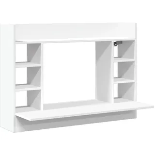 vidaXL Wand-Schreibtisch Weiß 105x48x75 cm Holzwerkstoff - Weiß