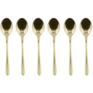 Sambonet Taste Set 6 Mokkalöffel Edelst./PVD Champag. [SP]
