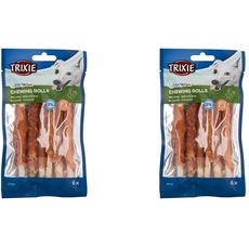 Denta Fun Chicken Chewing Rolls, 12 cm, 6 St./70 g (Packung mit 2)