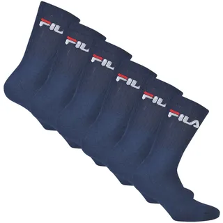 Kurzsocken FILA "Socken 3er Pack", Damen, Gr. 43-46, blau, Obermaterial: 70% Baumwolle CO. 29% Polyester PES. 1% Elasthan EL., Socken Kurzsocken