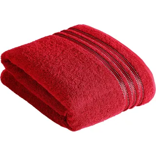 VOSSEN Cult de Luxe Badetuch 100 x 150 cm rot