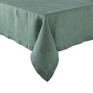 Butlers Tischdecke Riga 160x300cm , Dunkelgrün , Textil , 160x160 cm , Heimtextilien, Wohntextilien, Tischwäsche, Tischdecken