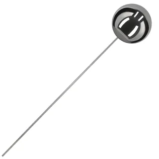 KOTARBAU® Gartenstecker Kugel mit Stab Länge 101 cm ⌀ 20 cm Gartenkugel mit Stab Gartenstecker Edelstahl für draußen Spiegeleffekt Spiegelkugel aus Edelstahl