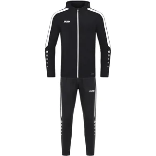 JAKO Trainingsanzug Damen Polyester Power mit Kapuze - 2-tlg. Jogginganzug für Sport-Aktivitäten mit Jogginghose & Trainingsjacke, 100% Polyester