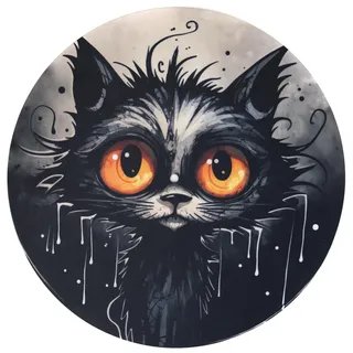 Slipmat - Plattenspieler Matte aus Gummi Kitty - Matte für Grammophon 30,5 cm (12')