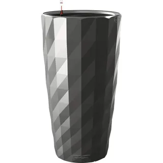 LECHUZA Diamante Ø 40 x 75 cm Anthrazit Metallic