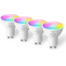 Bild von GU10 Smart Lampe RGBW, Wlan Alexa Glühbirnen, Wifi LED Leuchtmittel, 4 Stk