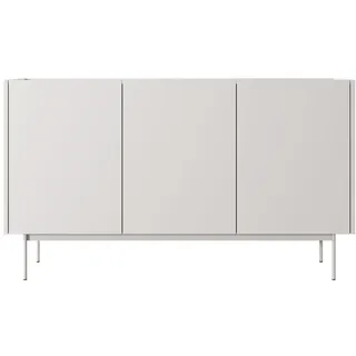 Feldmann-Wohnen Sideboard Color 144 x 83 x 37 cm Weiß / Kaschmir / Eiche