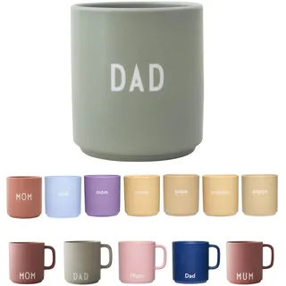 Design Letters Lieblingsbecher Grün DAD Tasse | Papa Tasse | Papa Geschenk Geburtstag, Geschenke für Pappa | Kaffeebecher Porzellan | Dekorativ Kaffeetassen | Werdender Dad Geschenk | Tasse mit Spruch
